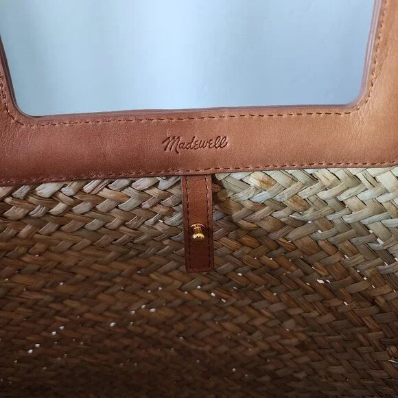 Madewell Straw Tote "LIKE NEW" - Picture 13 of 16